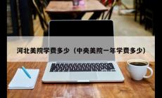 河北美院一年學(xué)費多少錢