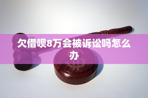 欠借唄8萬會(huì)被訴訟嗎怎么辦